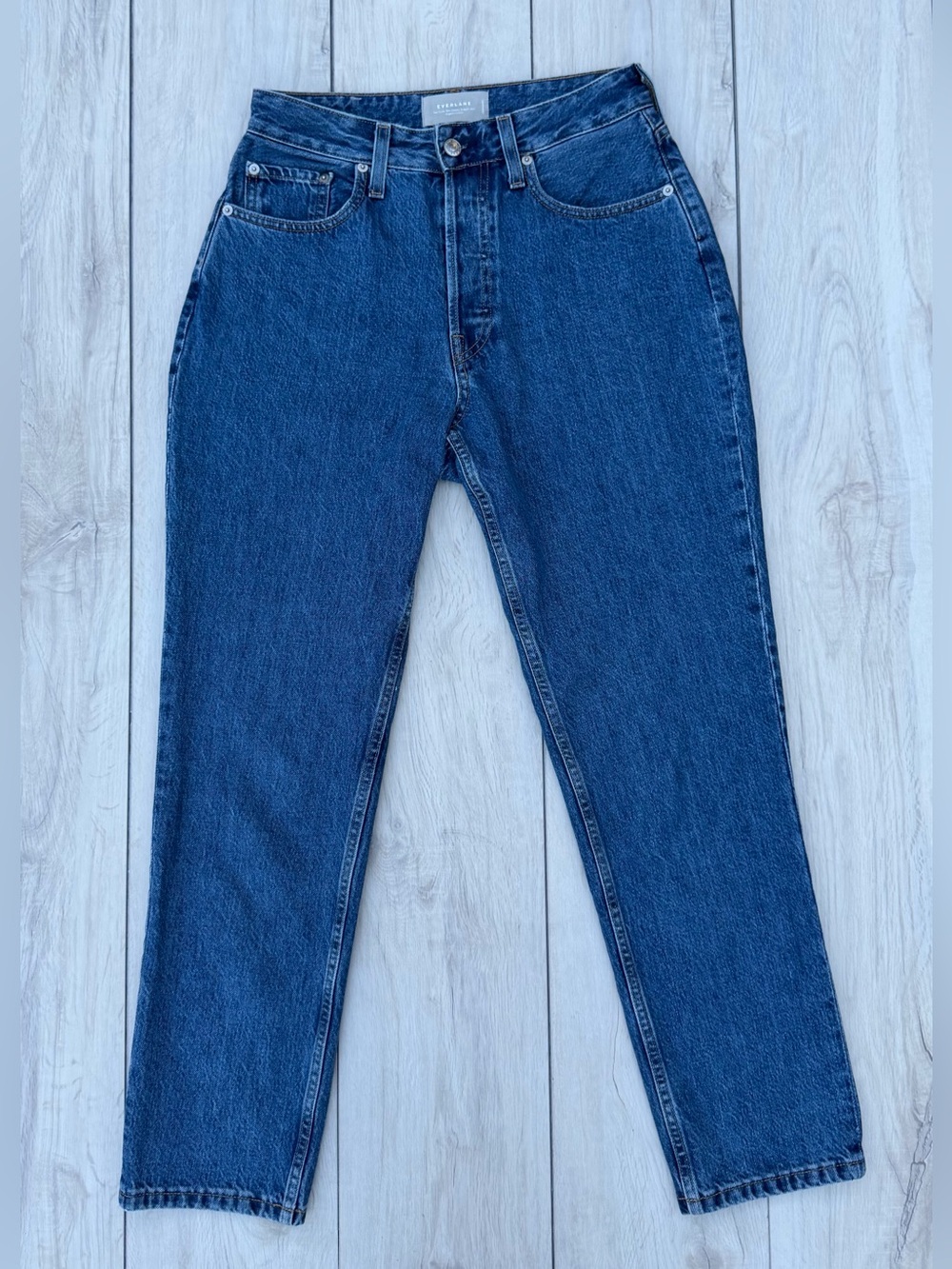 Everlane The Curvy 90’s Cheeky Straight Jean 28 Button Fly Y2K High Rise Stretch - Picture 4 of 14